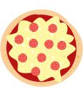 Imagem de pizza para representar frações equivalentes.