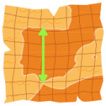 Mapa como exemplo das medidas de comprimento.