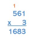 Exemplo de multiplicação.