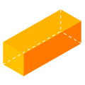 Imagem de um prisma retangular deitado