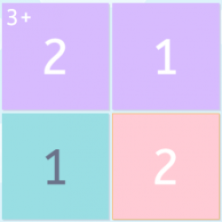 Imagem de um quebra-cabeça de números 2x2 resolvido.